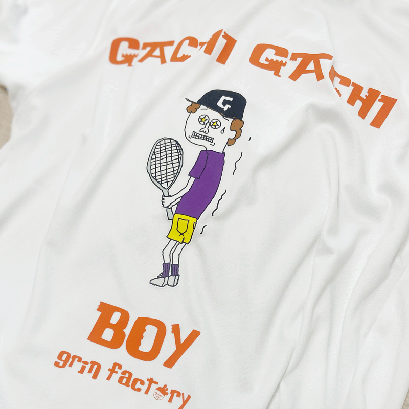 ドライロンT「GACHI GACHI BOY」Play for TENNS 長袖(ガチガチボーイ テニス)