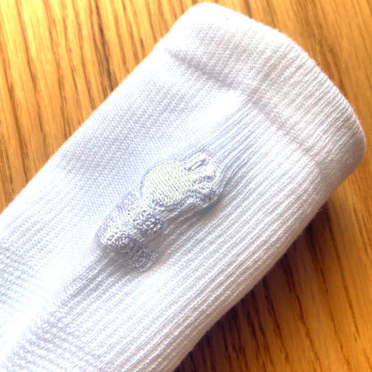 刺繍同色Ver.「鍛えつつ守る」タビソックス ミドル丈　 足袋型 日本製（提携倉庫から1-4日で出荷）