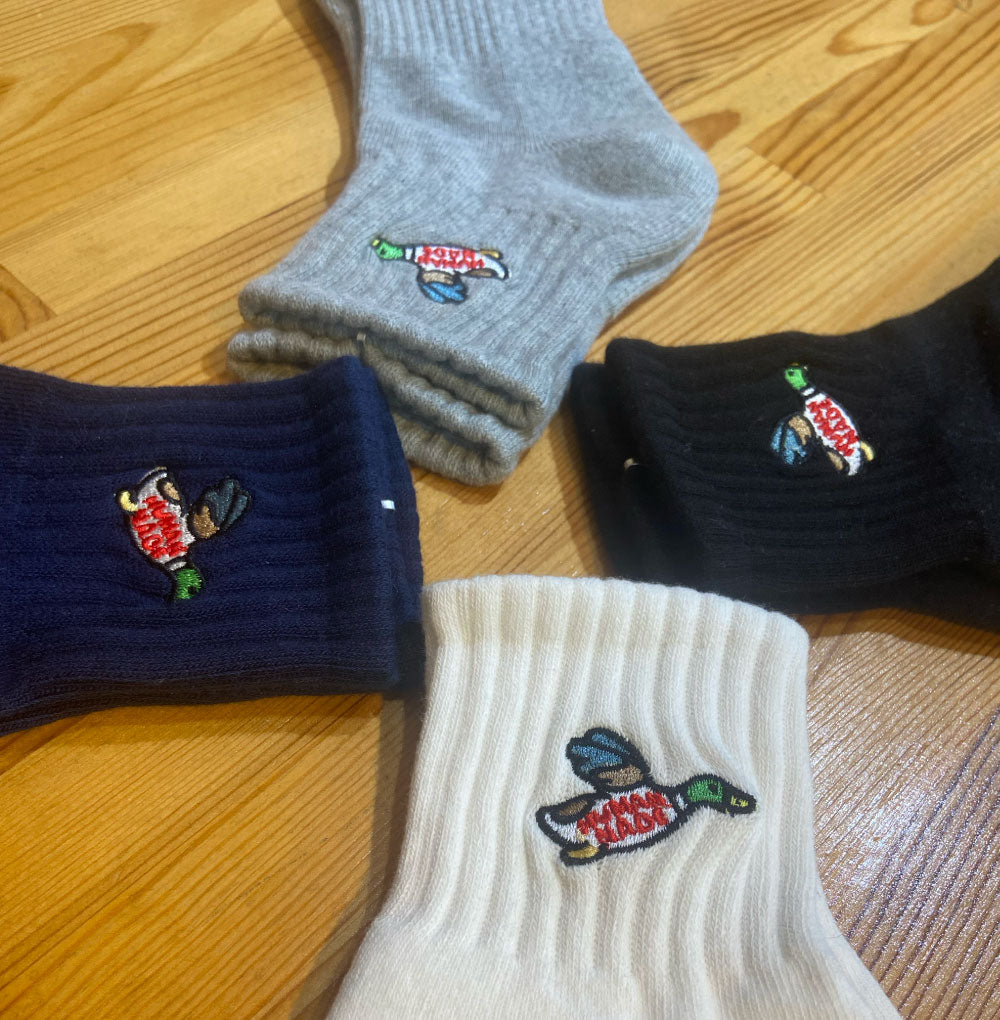 【MTT値】ふっつーのかわいい刺繍ソックス4足組/3足組/2足組（少しだけ厚手）