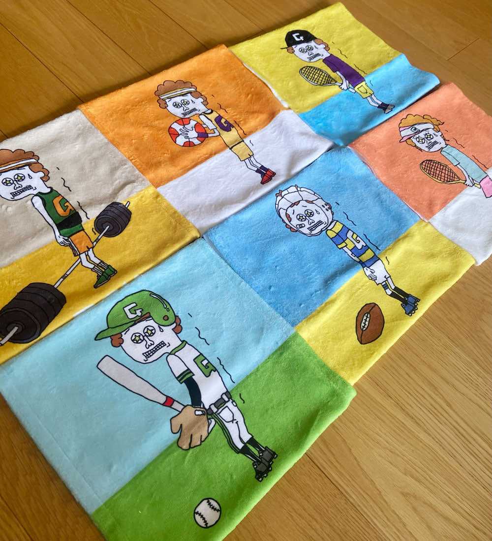 Face towel: "Practice until you can do it"
