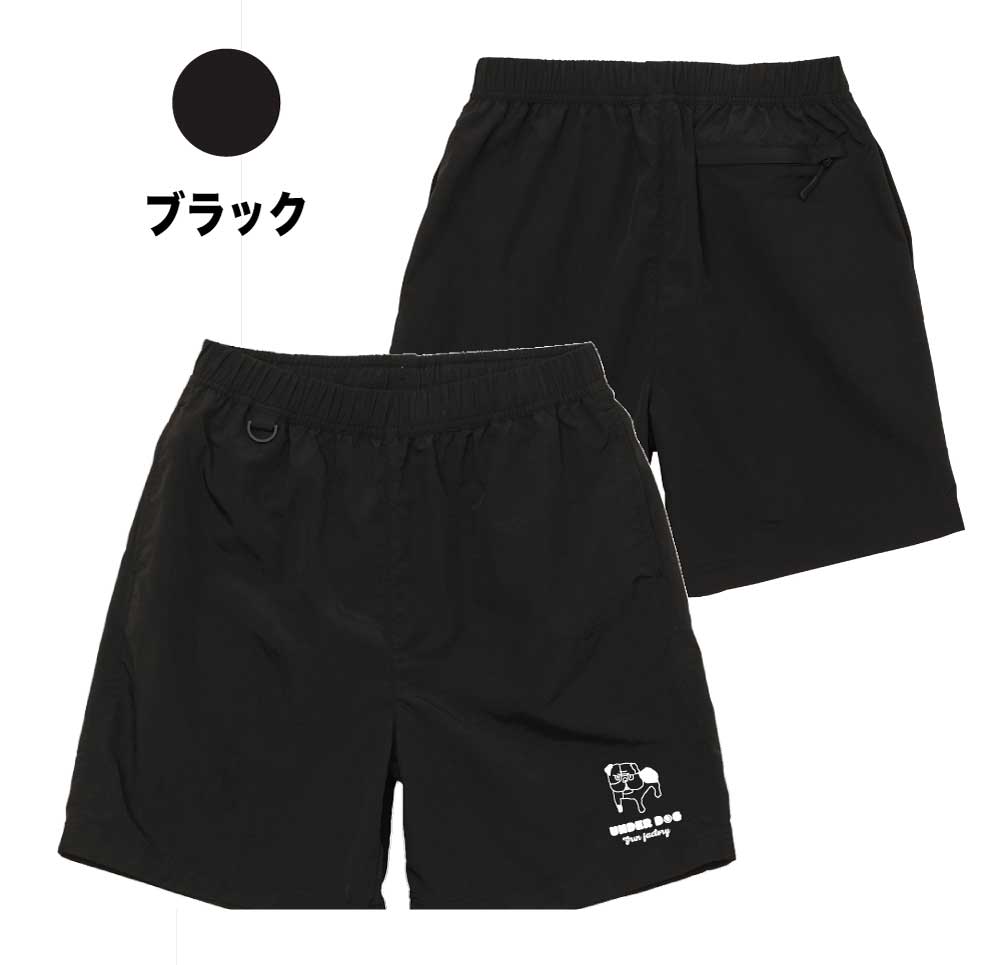ナイロンハーフパンツ「Under Dog （Gakuburudog）」テニス　練習　移動着　パンツ