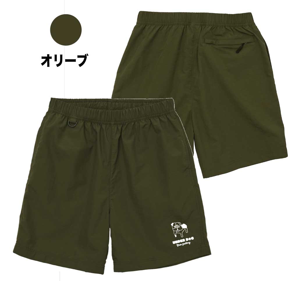 ナイロンハーフパンツ「Under Dog （Gakuburudog）」テニス　練習　移動着　パンツ