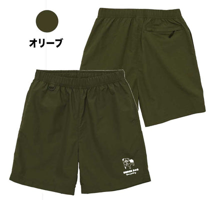 ナイロンハーフパンツ「Under Dog （Gakuburudog）」テニス　練習　移動着　パンツ