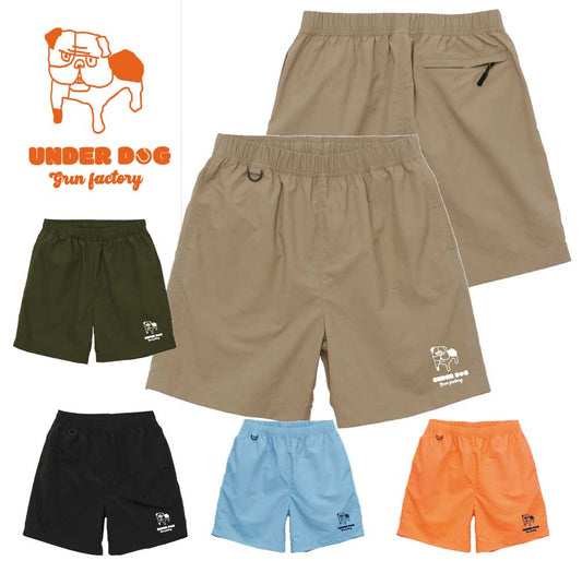 ナイロンハーフパンツ「Under Dog （Gakuburudog）」テニス　練習　移動着　パンツ