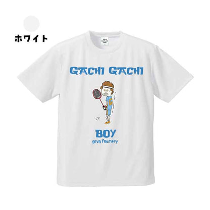 ドライT「GACHI GACHI BOY」Play for  BADMINTON　半袖　（ガチガチボーイ バドミントン　バトミントン）