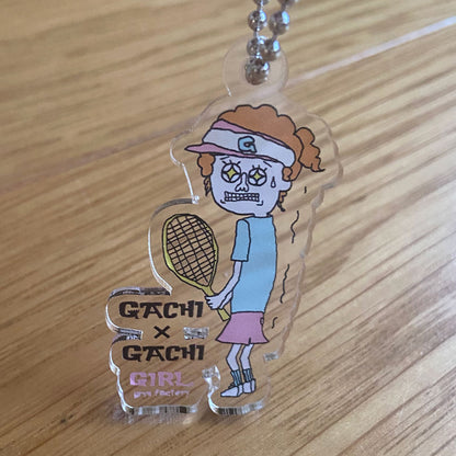 Acrylic Keychain "Gachi Gachi Boy Tennis" 5.3cm GACHIGACHIBOY Series