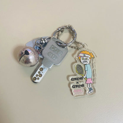 Acrylic Keychain "Gachi Gachi Boy Tennis" 5.3cm GACHIGACHIBOY Series