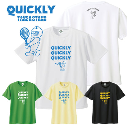 ドライT「Quickley×3 Take a Stand　18号」Play for TENNIS　半袖　テニス