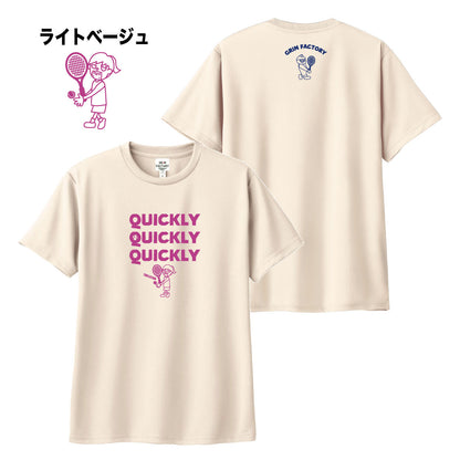 ドライT「Quickley×3 Take a Stand　2号」Play for TENNIS　半袖　テニス