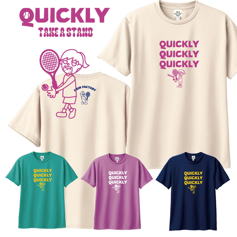 ドライT Quickley×3 Take a Stand 2号 テニス 半袖