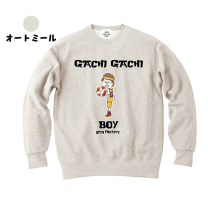スウェットトレーナー「GACHI GACHI BOY」play for Basketball