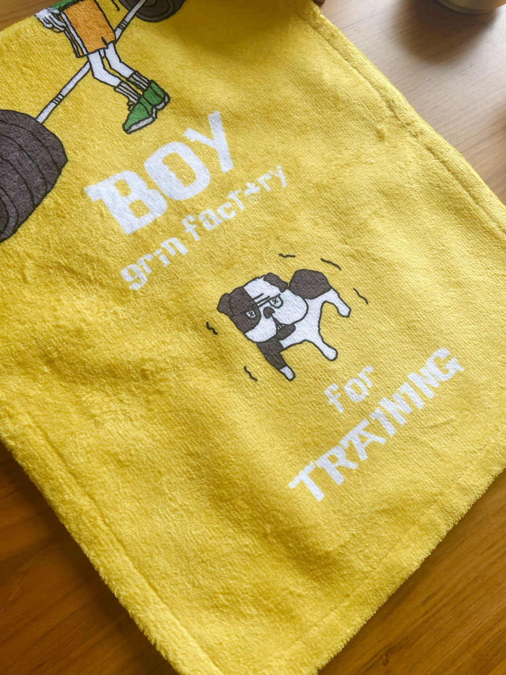 Face towel: "Practice until you can do it"
