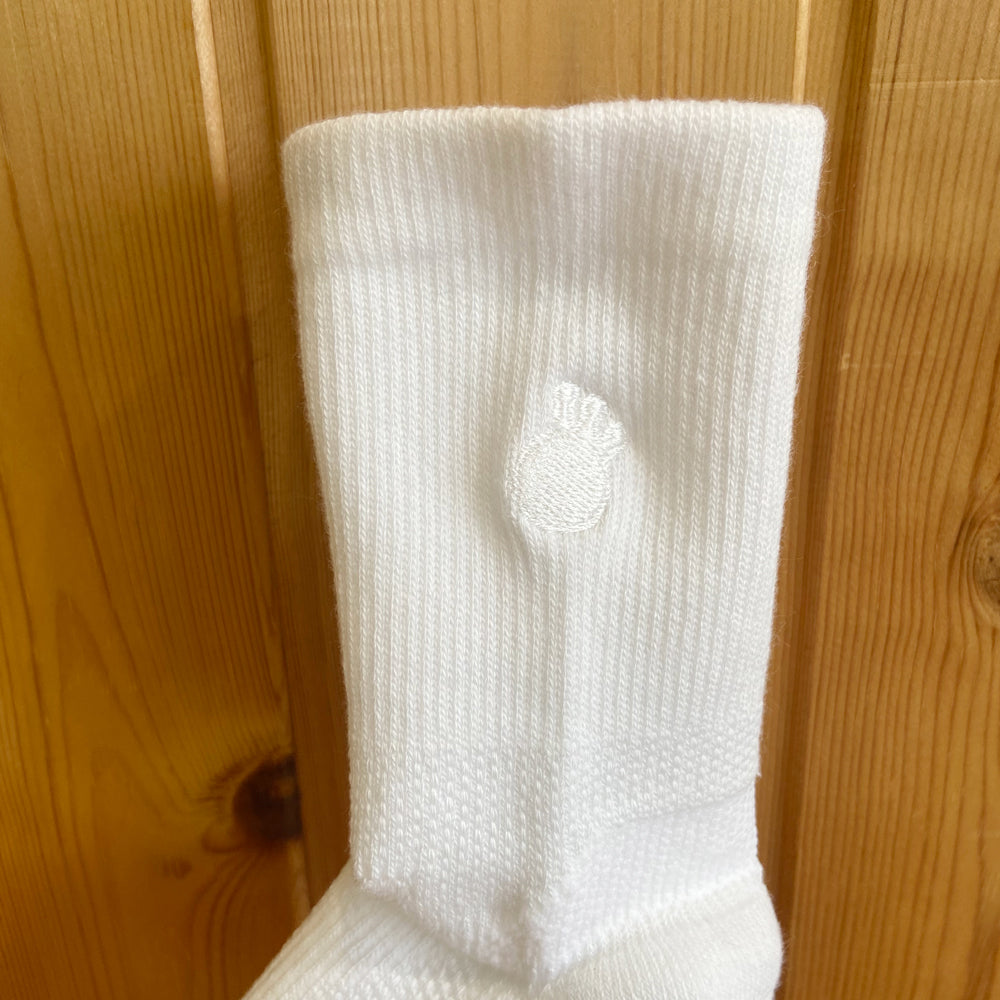 刺繍同色Ver.「鍛えつつ守る」タビソックス ミドル丈　 足袋型 日本製（提携倉庫から1-4日で出荷）